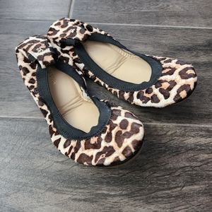 Yosi Samara Foldable Animal Print Ballet Flat